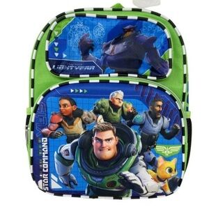 Buzz Lightyear 3D Backpack with Green and Blue Design